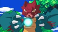 Druddigon as it appears in the anime (Image via The Pokemon Company)